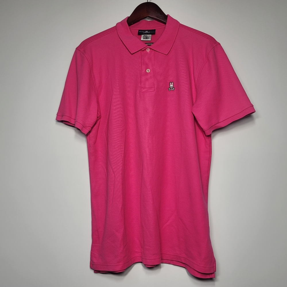 Psycho Bunny Polo Shirt Size 7 US ‎XL Short Sleeve Pink